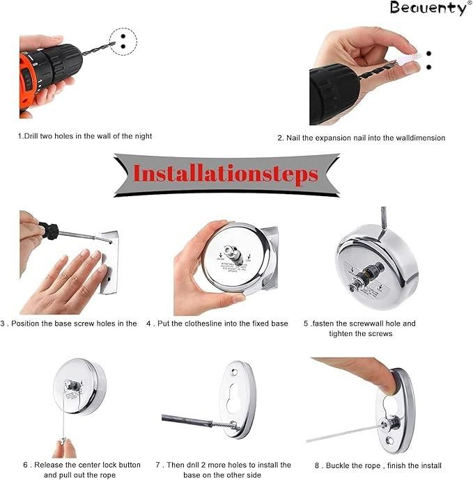 BB  Retractable Clothes line